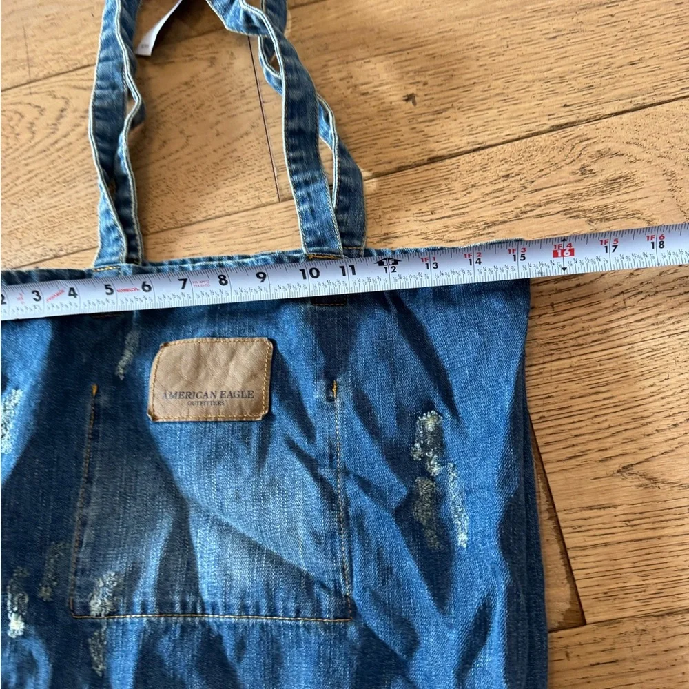 American Eagle‎ Blue Denim Tote Bag NWT (3793)